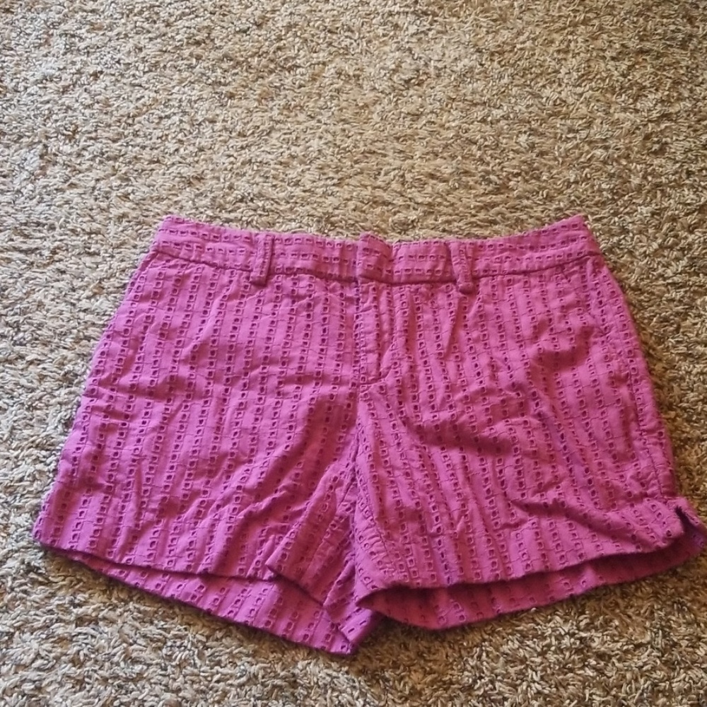Purple Eyelet Short